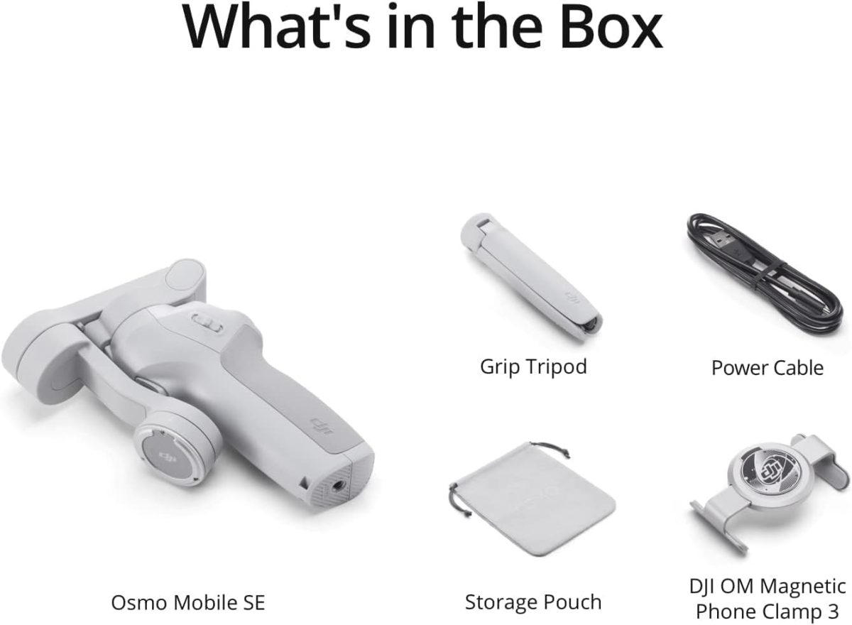 DJI OSMO Mobile SE Intelligent Gimbal 3-Axis Phone Gimbal Portable and Foldable for Android & iPhone with ShotGuides Smartphone Gimbal with ActiveTrack 5.0 Vlogging Stabilizer YouTube Video, Grey - Image 6