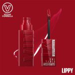 Maybelline New York Super Stay Vinyl Ink Longwear Transfer Proof Liquid Matte Lipstick 10 LIPPY - Image 3