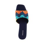 Mochi Women's Block Heel Multicolour Detail Fashion Sandal - Image 8