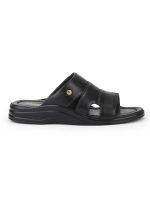 Liberty Coolers 7123-510 Casual Slippers For Men - Black, PU Slip-on Slipper - Stylish Footwear for Travel, Office & Home - Soft Padded Sole - Lightweight and Durable - Outdoor Chappal for Man - Image 2