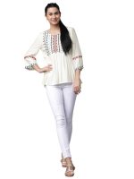 rytras Women's Rayon Solid Regular Fit Tunic Shirt - Image 4