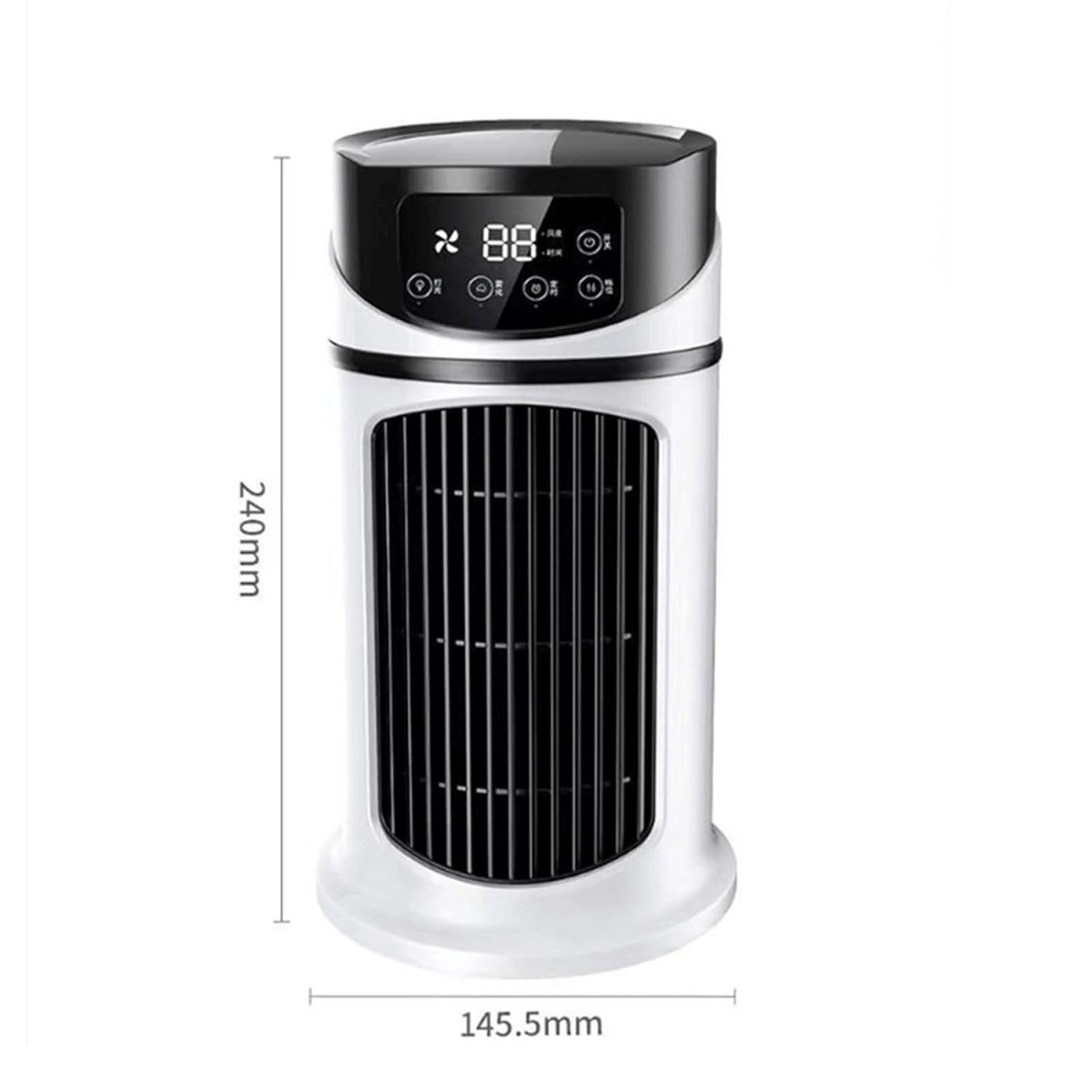 ZAPORA Mini Air Conditioner - Portable Home Air Cooler (White) - Image 2