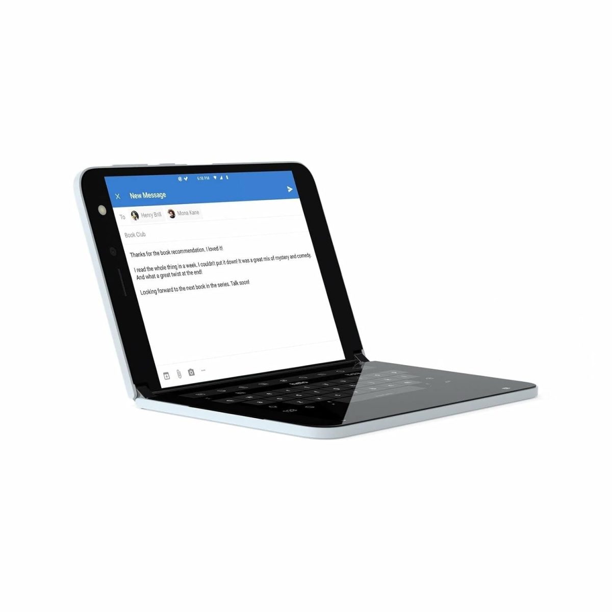 Microsoft Surface Duo 256GB - Glacier - Android 360° Fold Phone - Image 4