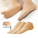MSK Women's Ankle Length thumb/Toe Cotton Socks, Combo Pack of 3 Pairs in assorted multicolor/skin color shades - Image 3