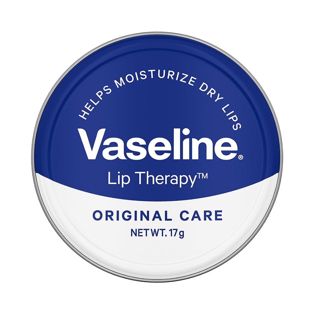 Vaseline Lip Tins Original Care, 17G|Infused With Vitamin E To Hydrate & Moisturize Dry Lips, Transparent