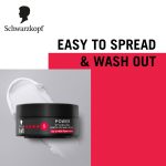 Schwarzkopf TAFT Power Hair Wax For Luminous Shine And Glossy Hair, Hold 5 Lasts 48 Hours, Easy to Wash Out With No Stickiness, For All Hair Types, No Greasy Residue - 75ML - Image 4