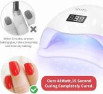 Sun UV 3-in-1 Gel Nail Polish UV Light Lamp, Nail Dryer Machine, And Nail Paint Dryer Machine - Professional Salon-quality Results At Home White UV Lamp For Nails Art - Image 5