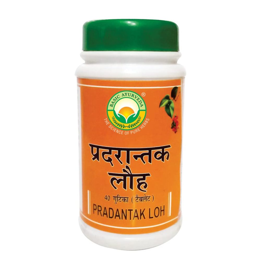 BASIC AYURVEDA Pradantak Loh 40 Tablets Pack of 6 |