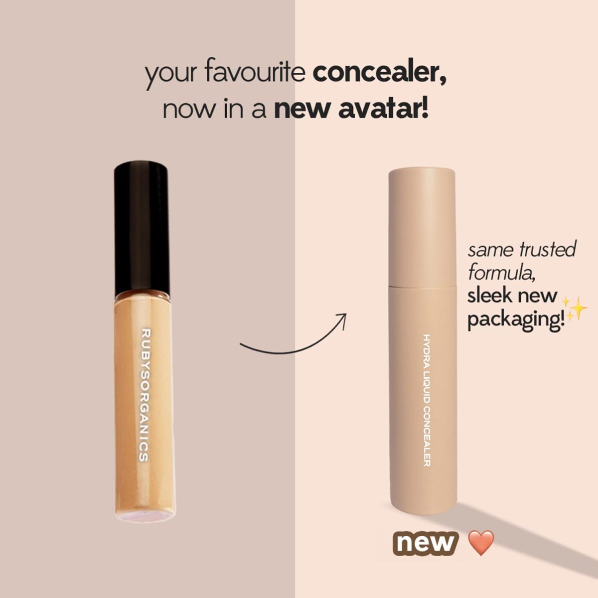 RUBY'S ORGANICS Liquid-Cream Concealer For Under-Eye Dark Circles & Pigmentation, Full Coverage, Cream With Bakuchiol, Easily Blendable, Highly Pigmented, Natural, All Indian Skin Types - HC2, 6.5Ml - Image 3