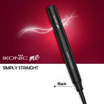 Ikonic Simply Straight Hair Straightener for Women Super Slim Rose Gold 1 inch Plates Compact Design Quick Heat Up Process Auto Controlled Heat Setting Suitable for all Hair Type, Black - Image 2