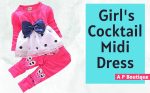 A P Boutique Girl's Cocktail Midi Dress - Image 6