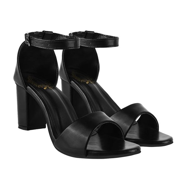 Shoetopia Stylish Ankle Strap Block Heeled Sandals for Women & Girls