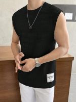Imsa Moda Mens Waffle Tank Tops Sleeveless Round Neck Polycotton T-Shirt for Gym, Running and Outdoor - Image 4