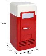 LOOM TREE® USB Mini Fridge Drink Cooler Refrigeration System Small Refrigerator Red Kitchen, Dining & Bar | Bar Tools & Accessories | Ice Buckets & Wine Coolers - Image 7