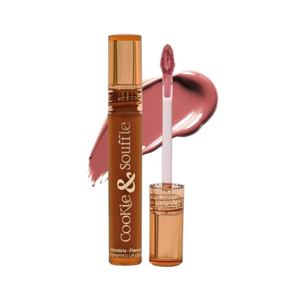 Blue Heaven Cookie & Souffle Matte Lipstick for Women, Long lasting Liquid lipstick, Enriched with Cocoa Butter & Rosehip Oil, Softening & Nourishing Lip color - Choco Swirl, 3.2ml
