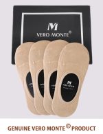 Vero Monte 6 Pairs Womens Cotton No Show Liner Socks *Silicon Non-Slip Grip - Image 6