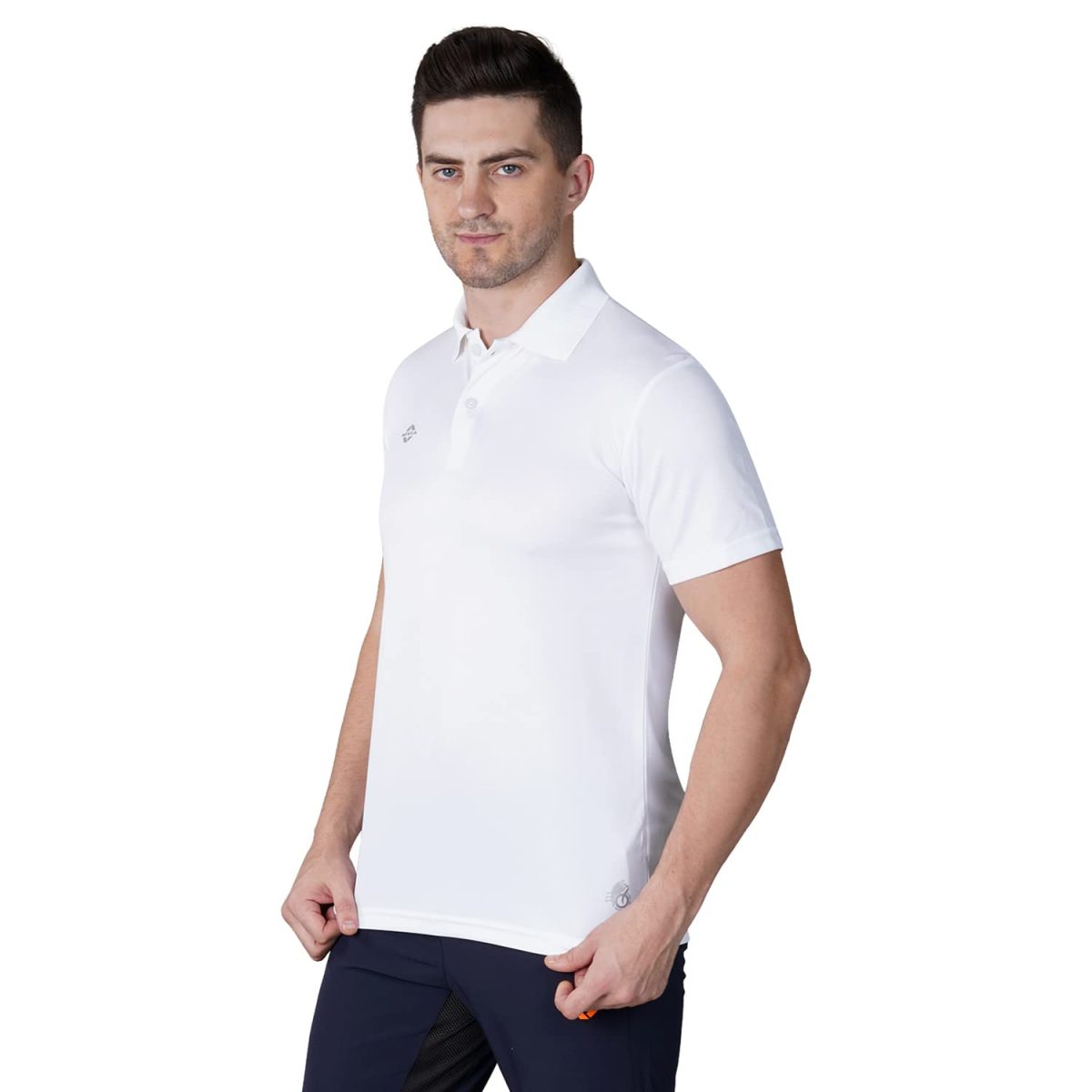 Nivia Solid Men's Dotted Micro Polyester Regular Fit T-Shirt - Image 3