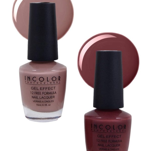 INCOLORGel Effect Nail Paint Combo 05(35+32) Pack of 2