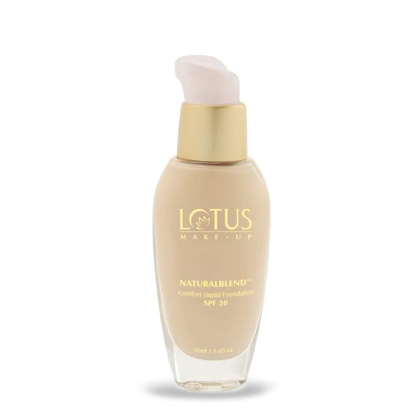 LOTUS MAKE-UP Herbals Naturalblend Comfort Liquid Foundation SPF-20, Sand, 30ml
