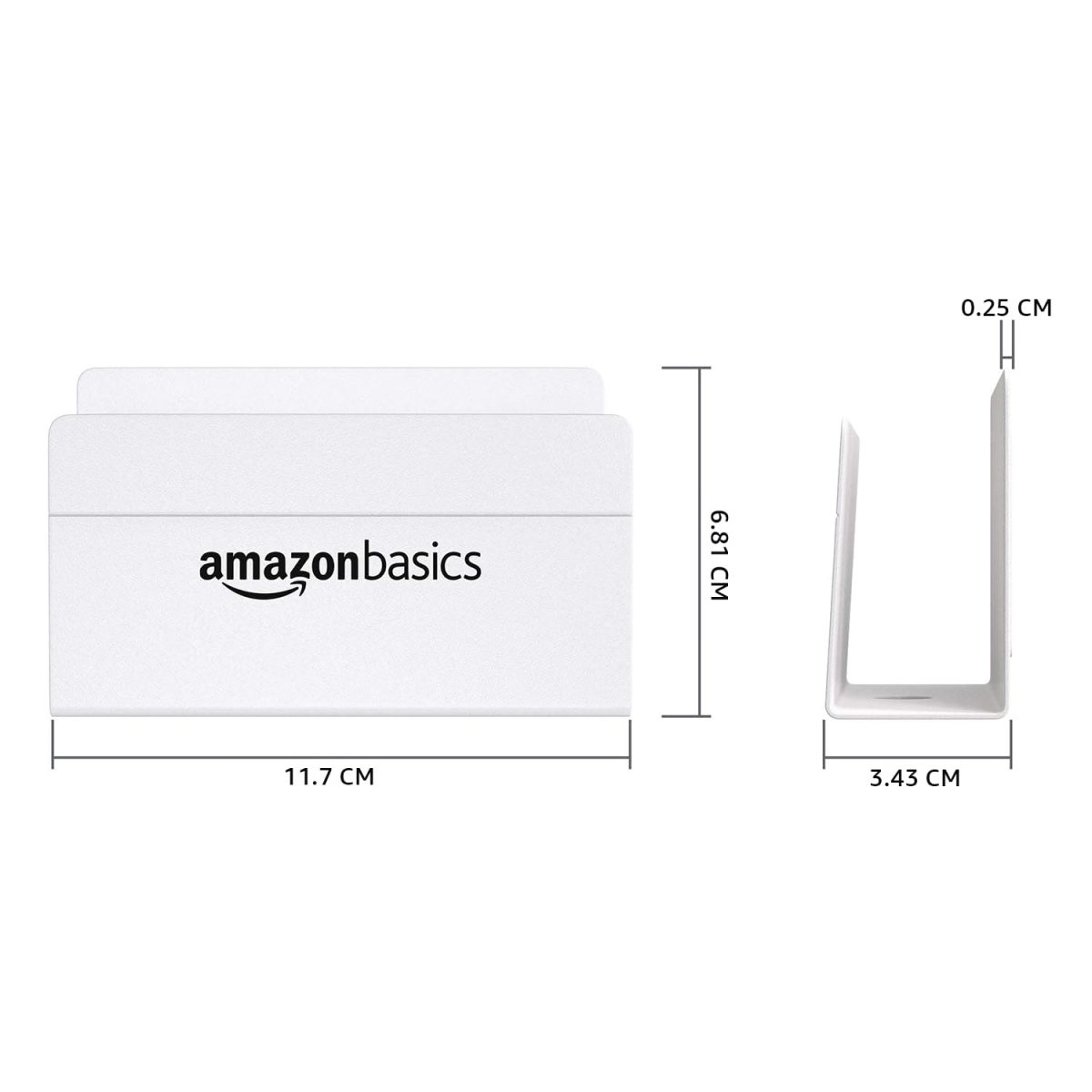 amazon basics Wall Mounted Mobile Holder Storage Case for Phones with Strong Adhesive Strips,Wall Mount Mobile Stand/Multi Purpose Stand with Hole for Phone Charging (White) - Image 6