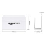amazon basics Wall Mounted Mobile Holder Storage Case for Phones with Strong Adhesive Strips,Wall Mount Mobile Stand/Multi Purpose Stand with Hole for Phone Charging (White) - Image 6