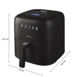 INALSA Air Fryer 3.5 ltr|1400 W with Air Crisp Technology|Temperature & Timer Control|8 Preset Menu & Digital Display|Air fry, Bake,Roast,Reheat,Dehydrate|Airfryer Recipe book-NutriFry 3.5 - Image 5