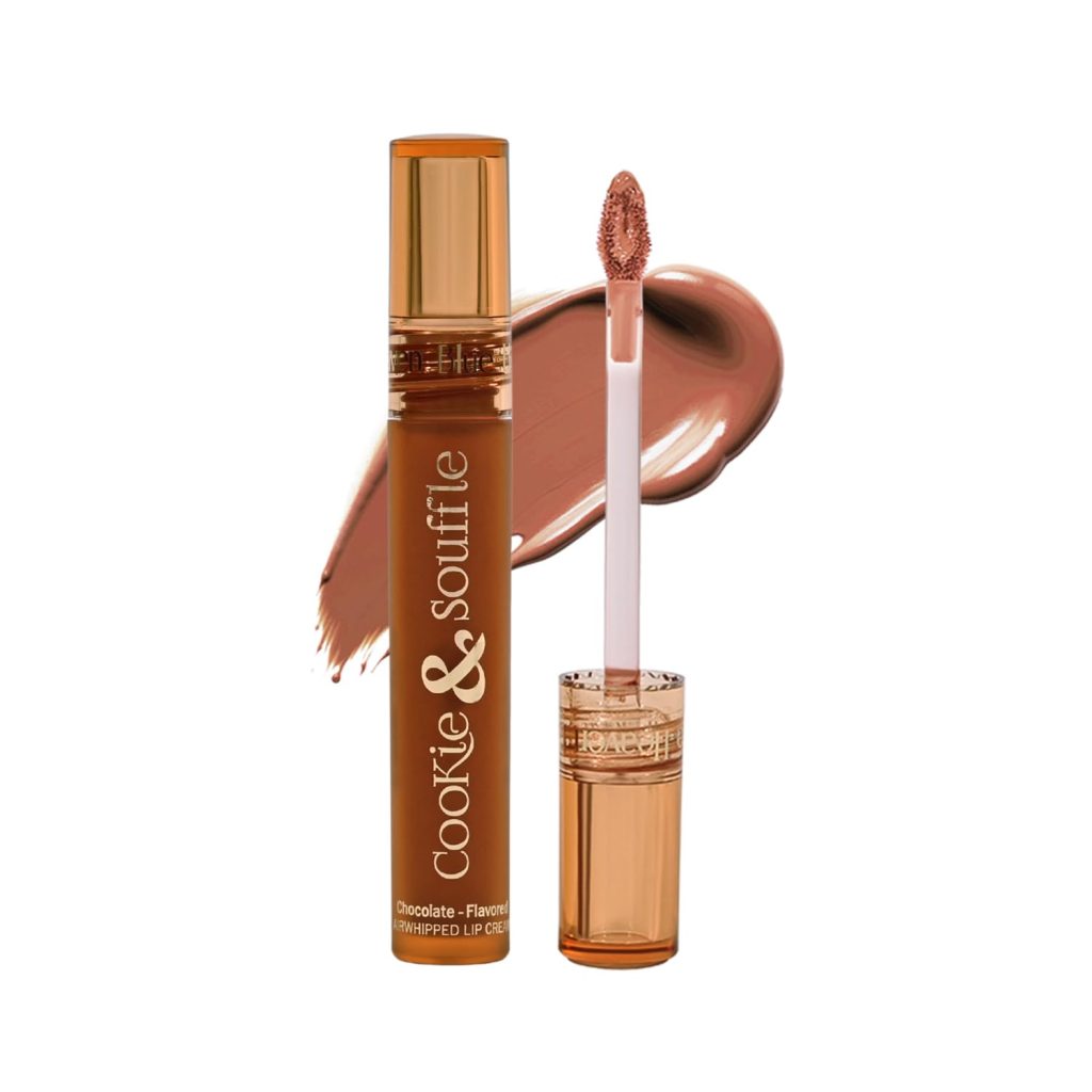 Blue Heaven Cookie & Souffle Matte Lipstick for Women, Long lasting Liquid lipstick, Enriched with Cocoa Butter & Rosehip Oil, Softening & Nourishing Lip color - Hazelnut Hottie, 3.2ml