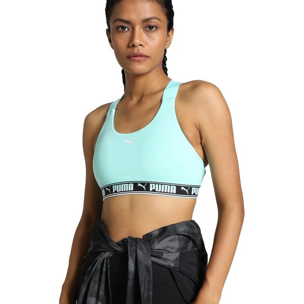 Puma Women Polyester Lightly Padded Wirefree Sports Bra