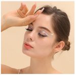 S.A.V.I 3 Pairs Holographic Silver AB, Eye Makeup, Butterfly Eyeliner Mask Self-adhesive Sticker, Trending Fashion for Women Girls Events Party Club Weddings - Image 2