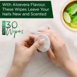 PROSKIN Nail Polish Remover Wipes | Nail Paint Remover Tissue | Round Pads | Formulated with Argan Oil, Olive Oil, Vitamin E | One Wipe Cleans 10 Nails (Aloe Vera, 60 Pads) (Pack of 2) - Image 6