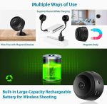 RNA WiFi Spy Camera Hidden for Home Outdoor High HD Focus Spy Magnet Mini Live Stream Night Vision IP Wireless 1080P Audio Video Hidden Indoor Nanny Camera for Home Offices Security Multicolor. - Image 5