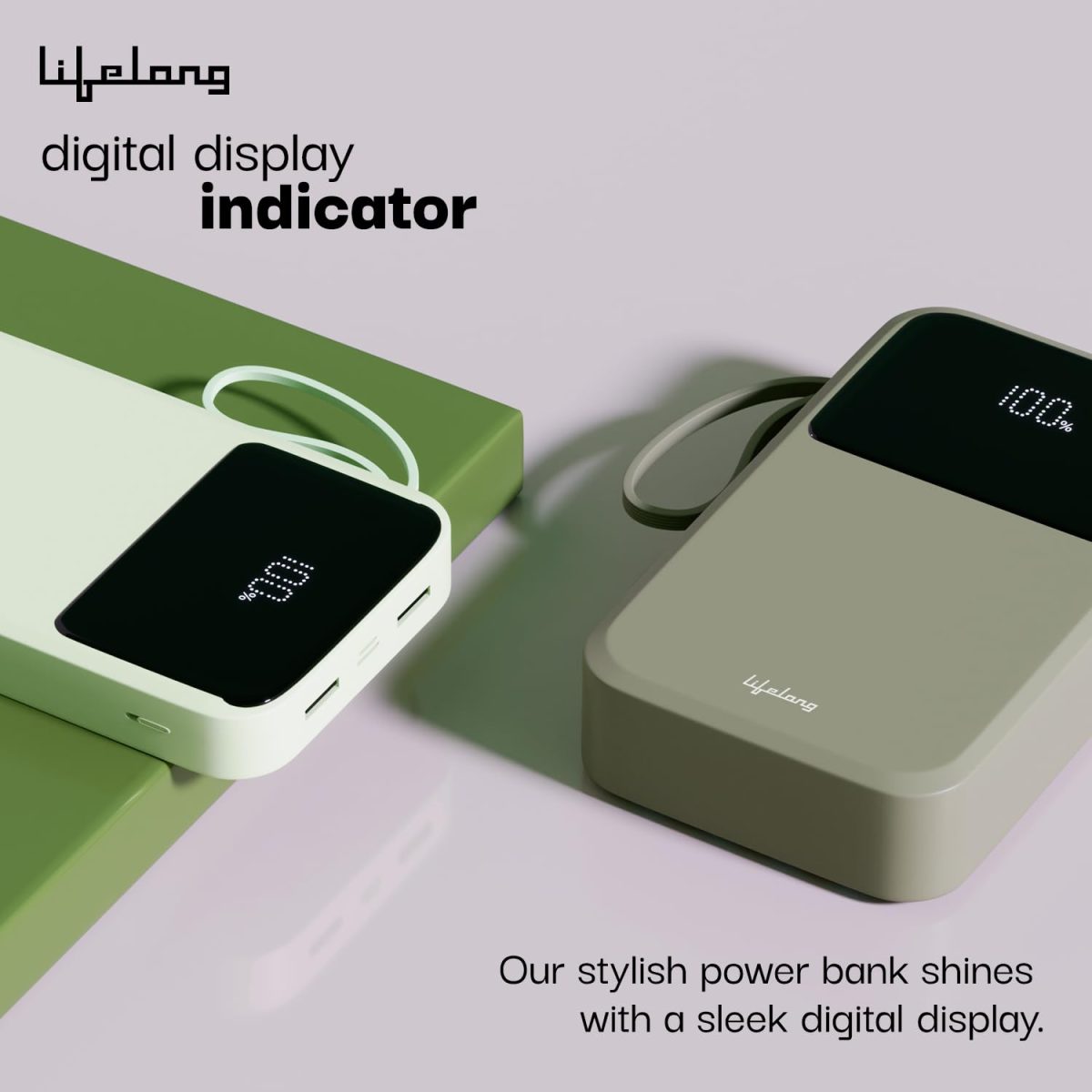 Lifelong ZenCharge 20000 mAh 22.5 W Compact Pocket Size Power Bank with 6 Input/Output Ports (Olive, Lithium Polymer, Fast Charging, Quick Charge 3.0 for Mobile, Earbuds,Speaker, Tablet) - Image 7