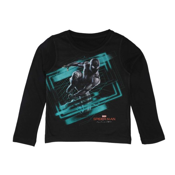 Marvel Boy's Solid Regular Fit Long Sleeve Top