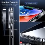 TheGiftKart Ultra-Hybrid Crystal Clear Back Case Cover for iPhone 16 Pro | Shockproof Design | Camera Protection Bump | Hard Clear Back | Bumper Case Cover for iPhone 16 Pro (Transparent) - Image 8