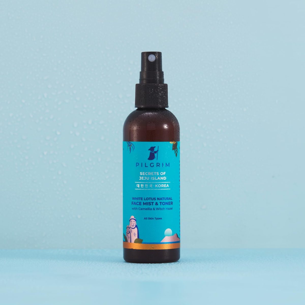 Pilgrim Korean Beauty White Lotus Refreshing Face Mist & Toner | Toner for glowing skin | Alcohol-Free Mist & toner for open pores Tightening | Korean skin care products | Women & Men | 100 ml - Image 2