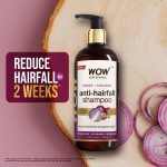 WOW Skin Science Onion & Collagen Anti-Hairfall Shampoo|Reduces Hairfall|Strengthens Roots|Nourishes Scalp|Prevents Breakage|Enhances Hair Thickness and Shine|New & Improved Formulation|500ml - Image 8