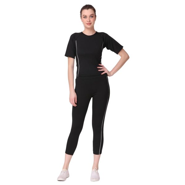 Benzos Women's Body Fitted Gym Running Sports Track Suit | Regular Casual Fit | Track Suit for Girls & Women | Fabric - Polyester Blend