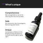 Minimalist Retinol 0.6% Mid-Strength Anti Aging Face Serum For Unisex, Reduces Fine Lines & Wrinkles, Medium Strength Retinol Formula (Pack Of 1) - Image 3