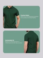 Freecultr Men's Polo T-Shirt | Pack of 2 | Half Sleeve Soft & Stylish Regular Fit Breathable Fabric Quick Dry Moisture-Wicking Comfortable Everyday Casual & Office Wear T-Shirt for Men - Image 5