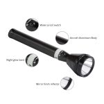 IBELL FL8359 Rechargeable Torch Flashlight,Long Distance Beam Range, Aircraft Aluminium Body with Ultra Bright LED Light(Black) - Image 5