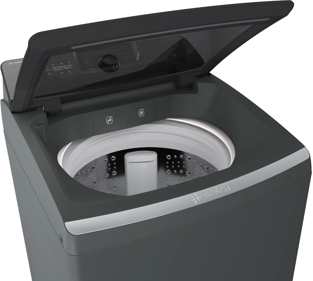 Bosch 10 kg 5 Star Fully Automatic Top Load Washing Machine (WOI105B0IN, Grey) - Image 5