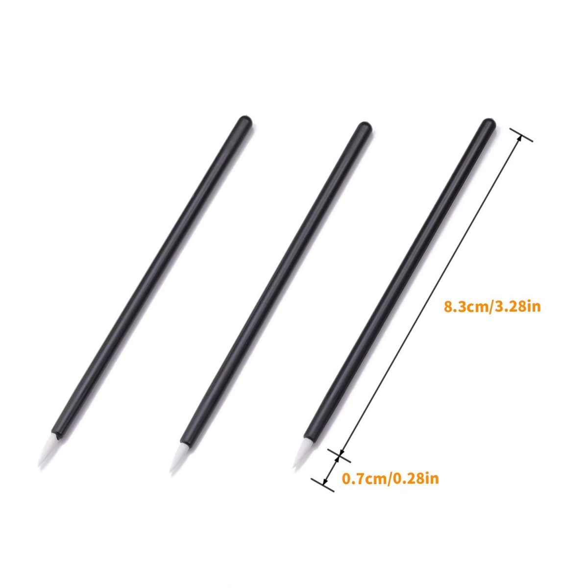 NESA® Disposable Eyeliner Brush Eye shadow Applicator Fine Point Eye Liner Pens Lip Liner brushs Cosmetic Wands Makeup Tool set (50 Brushes) - Image 2