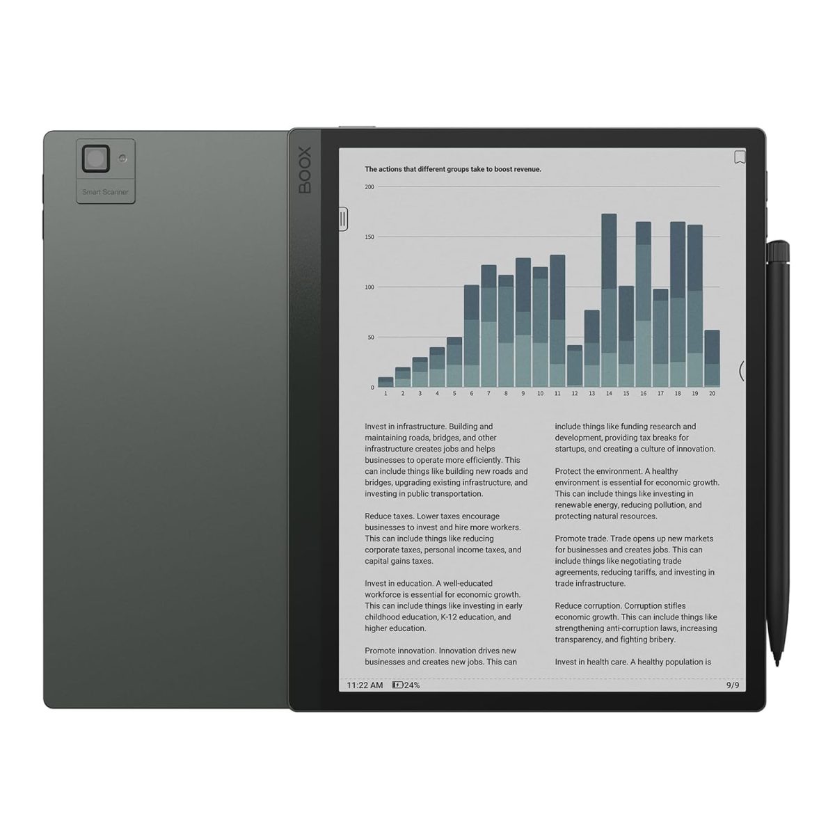 B00X Tab Ultra C Pro 10.3" Tablet EPaper EInk 6GB RAM 128GB Storage - Cosmic Black - Image 5