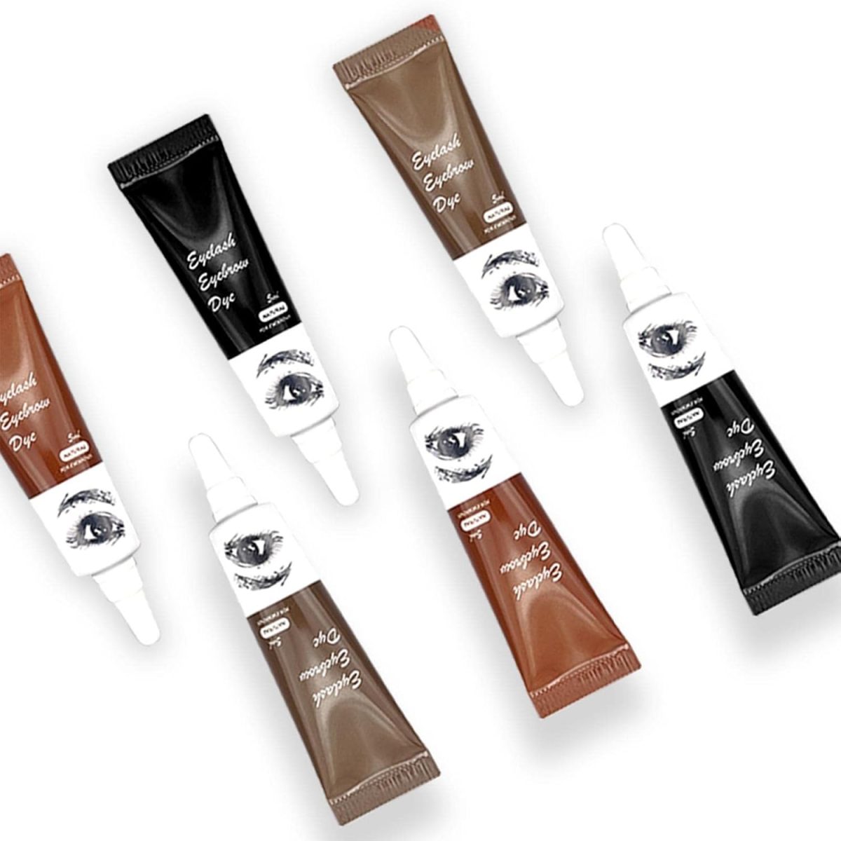 CALANDIS Eyelash Eyebrow Dye Tint Cream Kit Eyebrow Fuller Tinting Kit Light Brown - Image 4