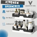 House of VIPA Plastic Bathroom Accessories, Bathroom Rack, Bathroom Shelf Organizer, Wall Mounted Shelf, Bathroom Hardware and Accessories, Storage Racks (2 Shelf and 4 Hooks), Multi - Image 4