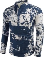 MADHAVISTA Men's Cotton Blend Full Sleeve Printed Short Kurta with Mandarin Collar Crafted from a Premium Cotton Blend - Image 7