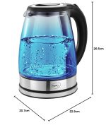 Pigeon by Stovekraft Crystal Glass Electric Kettle 1.8 litre with LED Illumination, Heat Resistant Pyrex 1500 Watt - Image 6