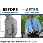 Kofati Shirt stays for men Mens shirt tucker for men Upgrade Adjustable Elastic Garter Military Shirts Holder with Non-slip Locking Clamps - Image 4