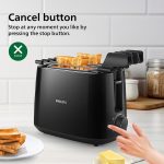 Philips Daily Collection HD2583/90 600-Watt 2 in 1 - Toaster and Sandwichmaker (Black) - Image 6