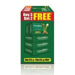 Chandrika Ayurvedic Soap Classic| Handmade Soap for Naturally Radiant Skin| For All Skin Types| 125g (Pack of 3) + 2x125g Soap Free - Image 5